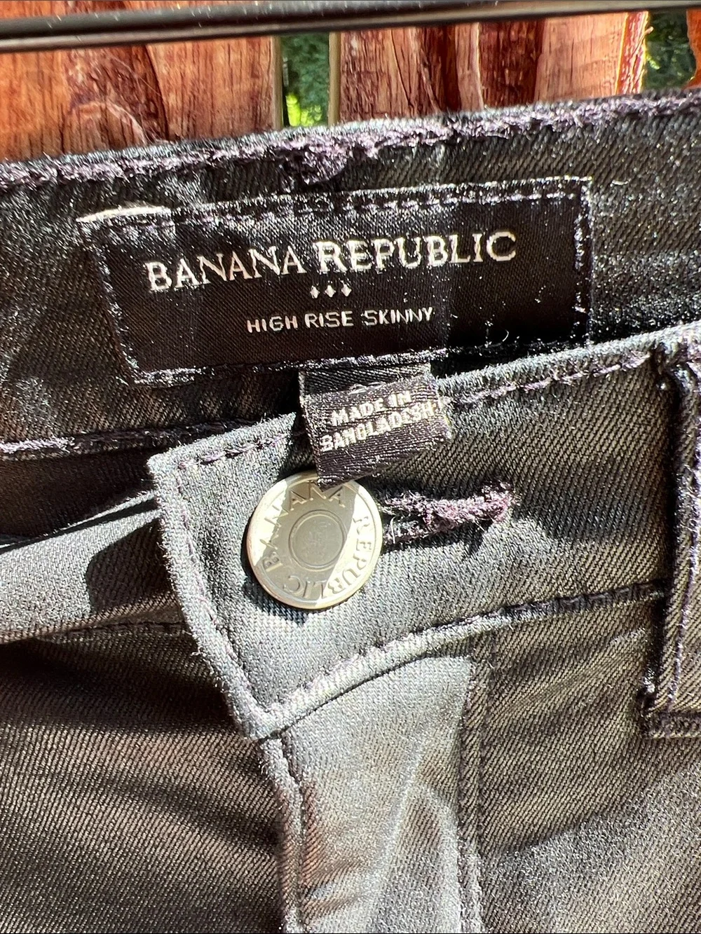 BR Faux Leather High Rise Skinny Jeans
